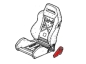 Preview: Couvercle siège conducteur Honda Integra DC2 Recaro gauche