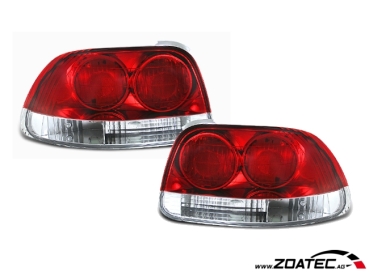 Luci posteriore rosso/bianco vetro trasparente Honda CRX 92-98