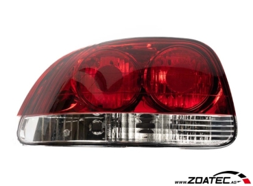 Luci posteriore rosso/bianco vetro trasparente Honda CRX 92-98