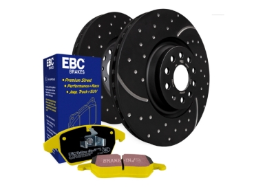 EBC Set ANT: dischi freno e pastiglie freno sportivi S2000 AP1