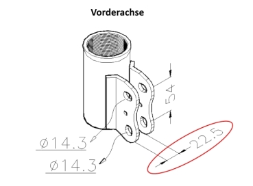 K-Sport combiné fileté Sport Nissan Micra K13 10-17 support d'axe AV AV 22.5mm