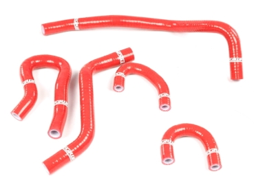 Durites liquide refroidissement silicone rouge 5 pièces Honda Civic EG6, EG9, EK4, CRX EG2