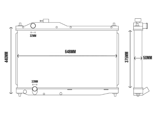 Tegiwa Radiateur aluminium Honda S2000 AP1