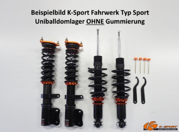 K-Sport combiné fileté Sport Saab 9-5 97-10 Axes en aluminium